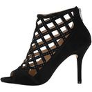 Incaltaminte Femei Michael Kors Yvonne Open Toe Bootie Black Kid Suede