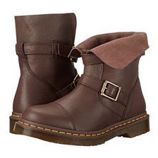 Incaltaminte Femei Dr Martens Kristy Slouch Rigger Boot Dark Brown VirginiaDarkened Suede