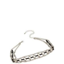 Bijuterii Femei CheapChic Sure Thing Textured Charm Choker Silverblack