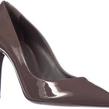 Dolce & Gabbana Pumps High Heel Kate Calfskin Patent Leather Brown