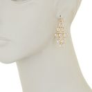 Bijuterii Femei Natasha Accessories Crystal Dangle Earrings GOLD