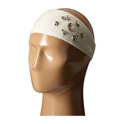 Accesorii Femei LAUREN Ralph Lauren Jewel Encrested Waffle Stitch Headband CreamClear Champagne