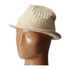 Vince Camuto Textured Fedora Tan