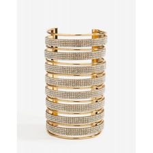 Bijuterii Femei CheapChic Multi Cage Rhinestone Metal Cuff Met Gold