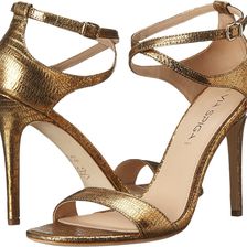 Via Spiga Tiara Gold Metallic Lizard Print