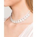 Bijuterii Femei CheapChic Amelia Dot Rhinestone Collar Necklace Met Slvr