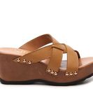 Incaltaminte Femei Callisto of California Soledad Wedge Sandal Tan