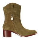 Incaltaminte Femei Adrienne Vittadini Fonzie Khaki Burnished Split Suede
