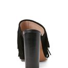 Incaltaminte Femei French Connection Black Uriah Fringed Peep Tote Mule Pumps Black