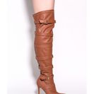 Incaltaminte Femei CheapChic Strap 2 The Top Over-the-knee Boots Cognac