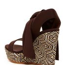 Incaltaminte Femei Donald J Pliner Nela Wedge Sandal DARKBROWN