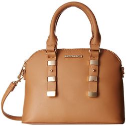 Rampage Mini Satchel with Hardware Detail Tan