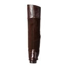 Incaltaminte Femei Michael Kors Rooney Chocolate Embossed Croco ShinySport Suede