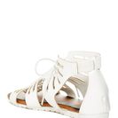 Incaltaminte Femei Nature Breeze Noah Caged Sandal WHITE PU