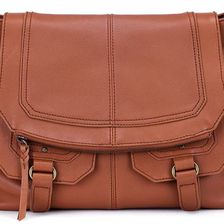 The Sak Carmel Flap Messenger Cognac