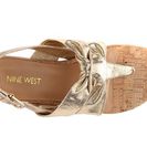 Incaltaminte Femei Nine West Sweets Metallic Flat Sandal Gold Metallic
