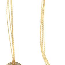 Versace Rhinestones Necklace CRYSTAL/ORO