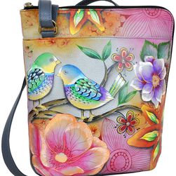 Anuschka Handbags Two Sided Zip Travel Organizer Blissful Birds