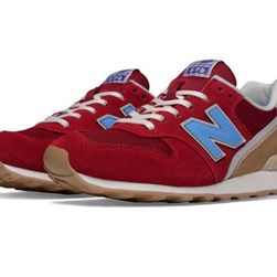 Incaltaminte Femei New Balance 696 Lakeview Red with Light Blue Tan