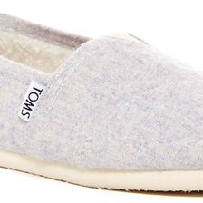 TOMS Classic Faux Shearling Lined Slip-On Shoe GREY