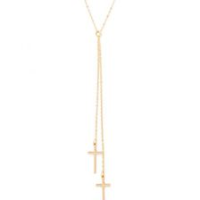 Bijuterii Femei Forever21 Cross Pendant Drop Necklace Gold