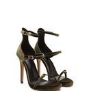 Incaltaminte Femei CheapChic Luxurious Touch Strappy Velvet Heels Olive