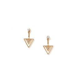 Bijuterii Femei Forever21 Cutout Triangle Ear Jackets Goldclear
