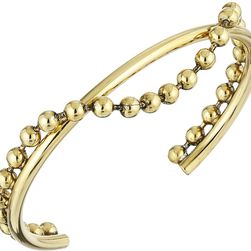Marc Jacobs Hanging Ball Chain Cuff Bracelet Antique Gold