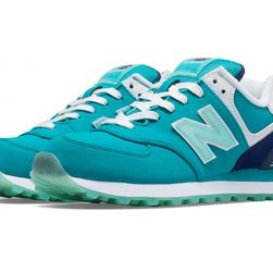 Incaltaminte Femei New Balance 574 Glacial Teal with Arctic Blue White