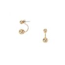 Bijuterii Femei Forever21 High-Shine Ball Ear Jackets Gold