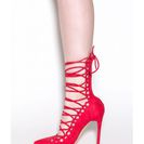 Incaltaminte Femei CheapChic In Between Lace-up Heels Red