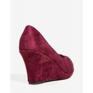 Incaltaminte Femei CheapChic Perfect Touch Wedge WineBurgundy