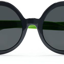 Ralph Lauren Round Sunglasses Black/Green