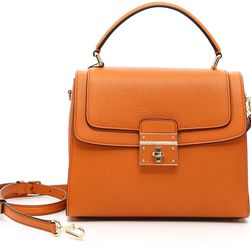 Dolce & Gabbana Grain Calfskin Greta Handbag OR ZUCCA