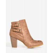Incaltaminte Femei CheapChic Toughen Up Bootie TaupeKhaki