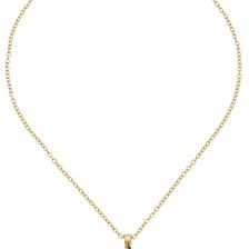 The Sak Pierced Teardrop Pendant Necklace 18" Gold