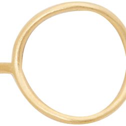 Dogeared Karma Medium Smooth Ring Gold