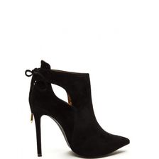 Incaltaminte Femei CheapChic Brownie Points Faux Suede Booties Black