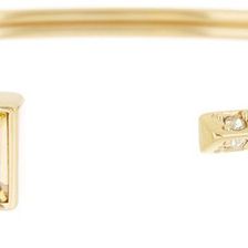 Fossil Baguette & Triangle Flexcuff Bracelet GOLD