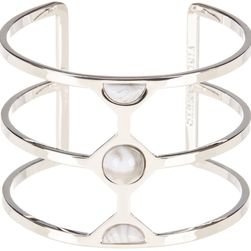 Vince Camuto Milky Resin Cutout Cuff LT RHODIUM-WHITE SWIRL