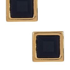 Bijuterii Femei Marc by Marc Jacobs Rubber Square Stud Earrings BLACK
