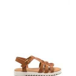 Incaltaminte Femei CheapChic Coastal Cutie Faux Leather Sandals Tan