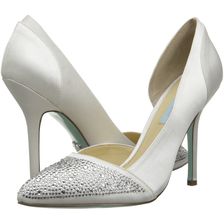 Blue by Betsey Johnson Band Ivory Satin