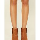 Incaltaminte Femei Forever21 Faux Suede Wedge Booties Camel