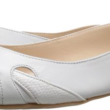 Nine West Seeya White/White Leather