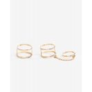 Bijuterii Femei CheapChic Double T Linked 2pc Ring Set Met Gold