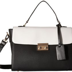 Gabriella Rocha Taraji Two-Tone Satchel Black/White