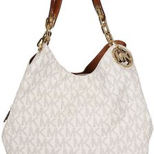 Michael Kors Fulton Large Logo Shoulder Bag - Vanilla N/A