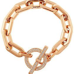 Michael Kors Pave Rose Gold-tone Toggle Bracelet MKJ4865791 N/A