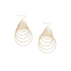 Bijuterii Femei Forever21 Hoop Chain Drop Earrings Gold